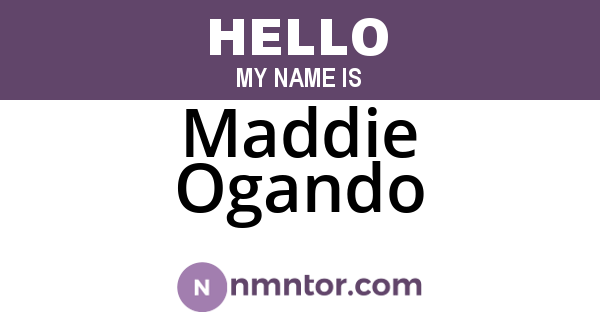 Maddie Ogando