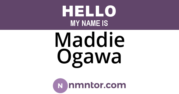 Maddie Ogawa