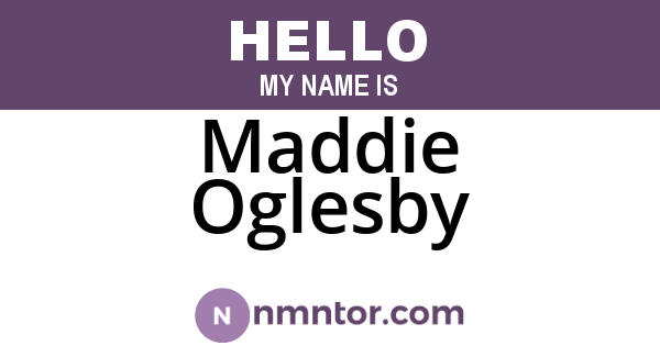 Maddie Oglesby