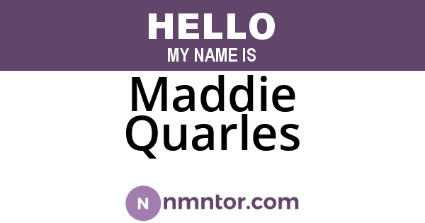 Maddie Quarles