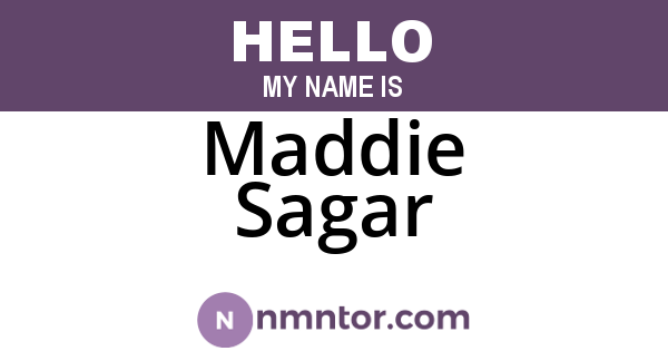 Maddie Sagar