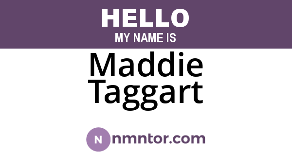 Maddie Taggart
