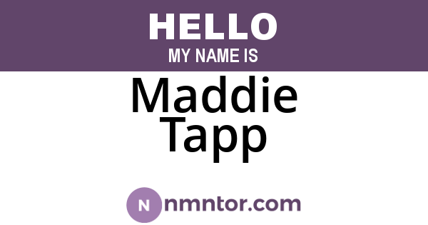Maddie Tapp