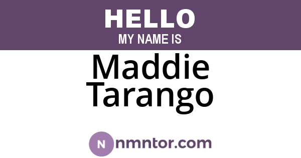 Maddie Tarango