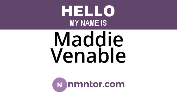 Maddie Venable