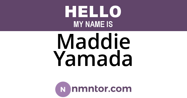 Maddie Yamada