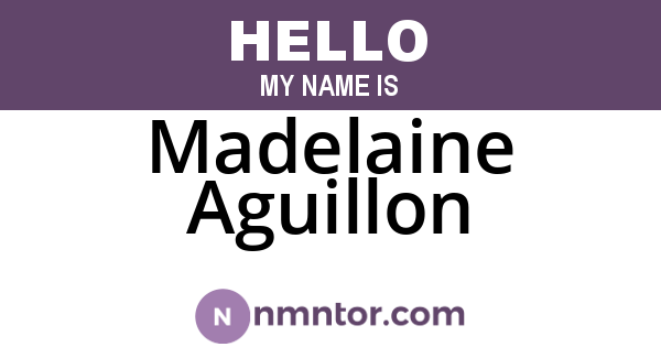 Madelaine Aguillon