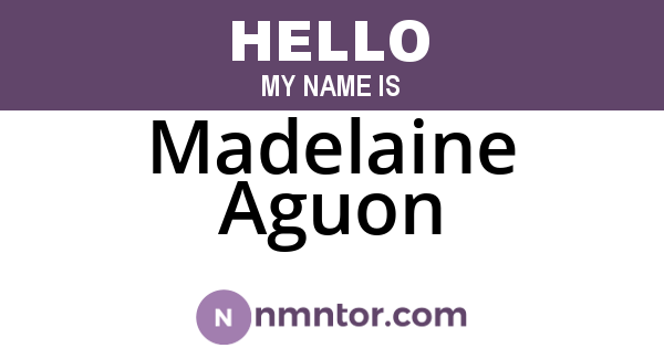 Madelaine Aguon
