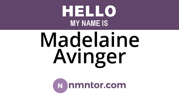Madelaine Avinger