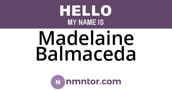 Madelaine Balmaceda