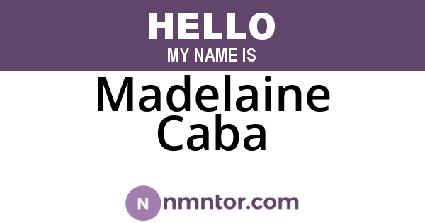 Madelaine Caba