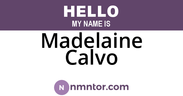 Madelaine Calvo
