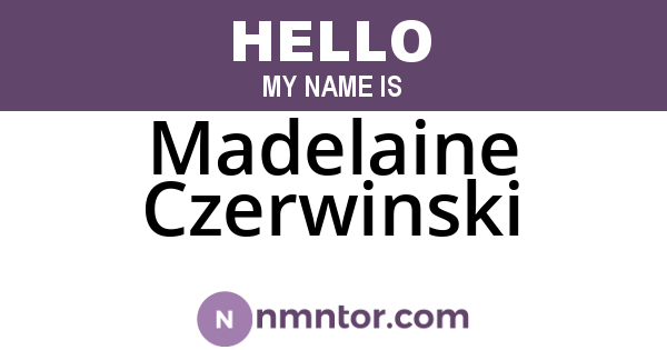 Madelaine Czerwinski