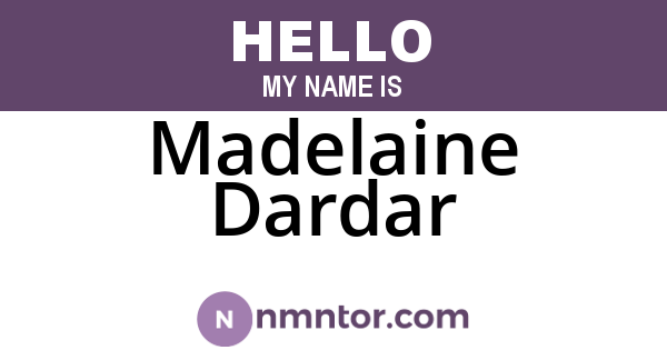 Madelaine Dardar