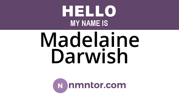 Madelaine Darwish