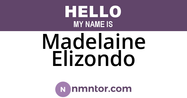Madelaine Elizondo