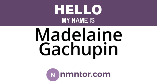 Madelaine Gachupin