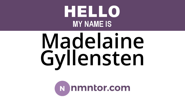 Madelaine Gyllensten