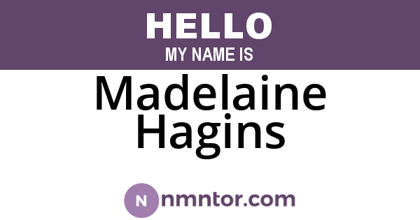Madelaine Hagins