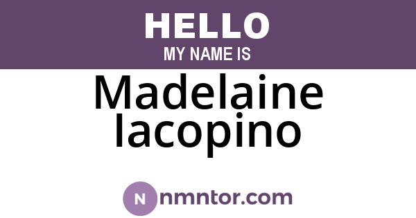 Madelaine Iacopino