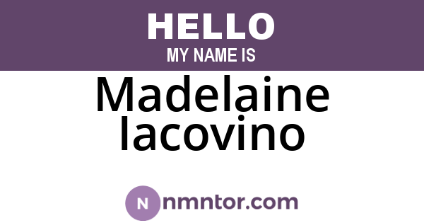 Madelaine Iacovino