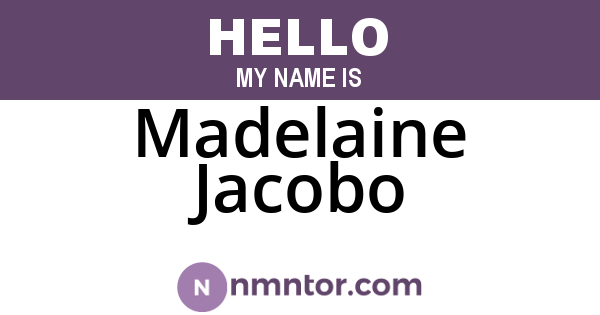 Madelaine Jacobo