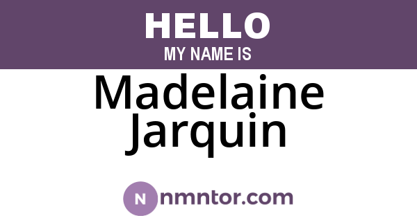Madelaine Jarquin