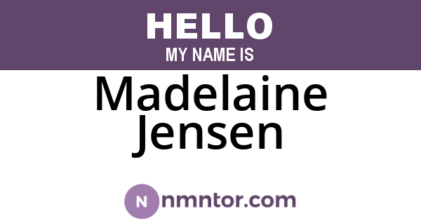 Madelaine Jensen