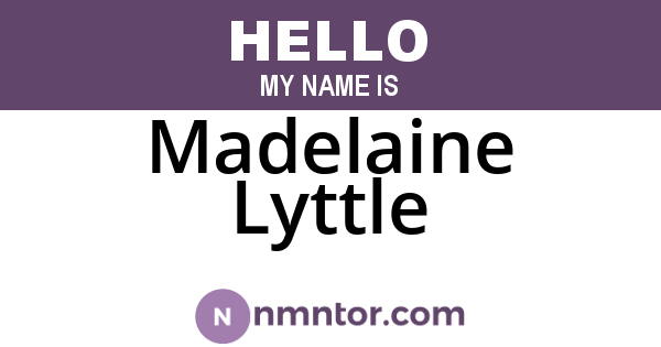 Madelaine Lyttle