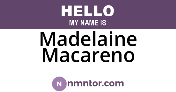 Madelaine Macareno