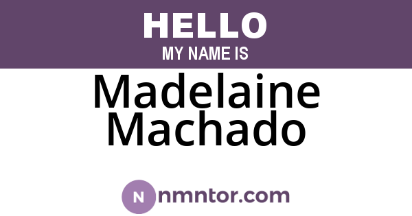 Madelaine Machado