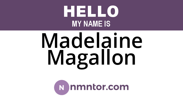 Madelaine Magallon
