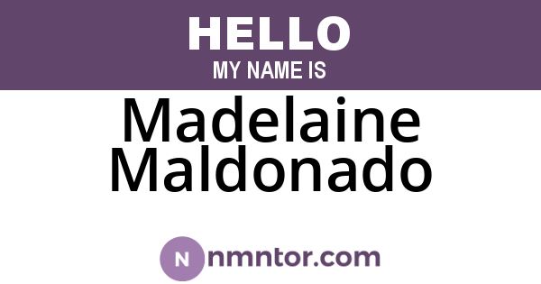 Madelaine Maldonado