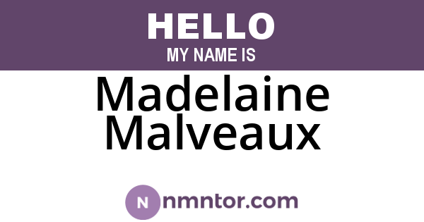 Madelaine Malveaux