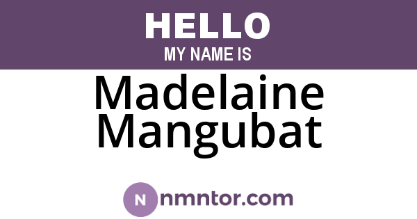 Madelaine Mangubat