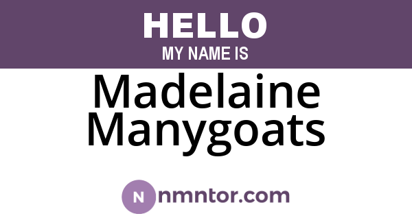 Madelaine Manygoats
