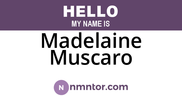 Madelaine Muscaro