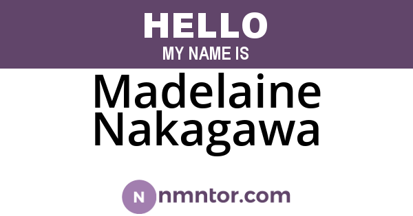 Madelaine Nakagawa