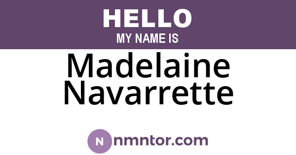 Madelaine Navarrette