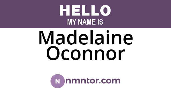 Madelaine Oconnor
