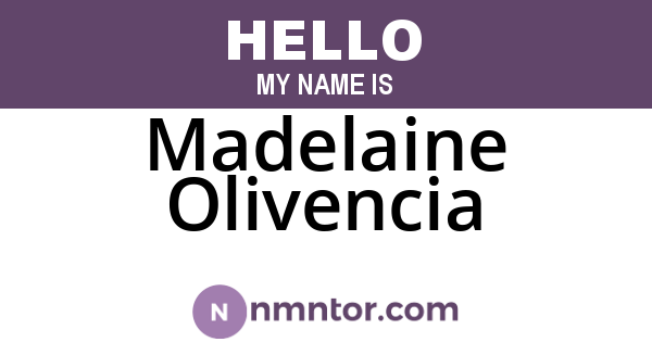 Madelaine Olivencia