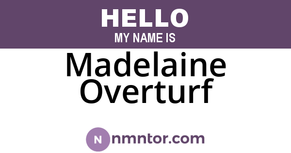 Madelaine Overturf