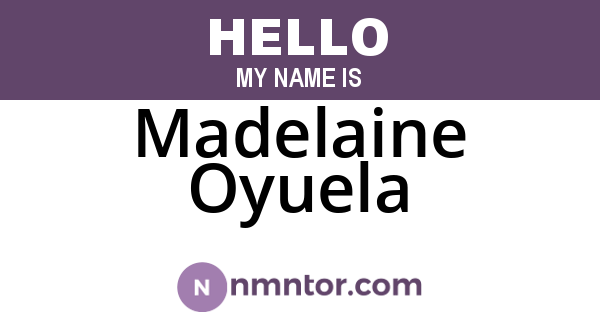 Madelaine Oyuela