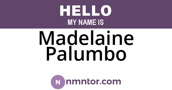 Madelaine Palumbo