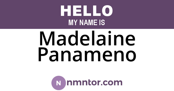 Madelaine Panameno