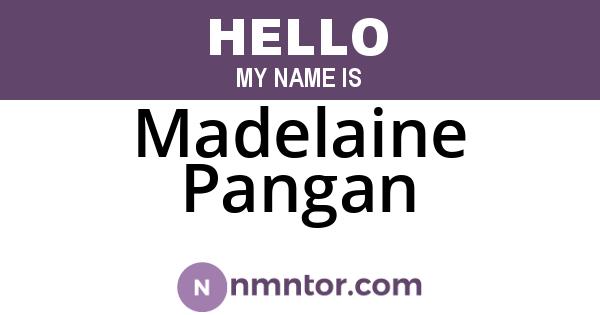 Madelaine Pangan