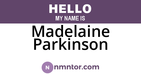 Madelaine Parkinson