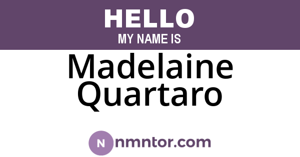 Madelaine Quartaro