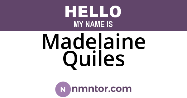 Madelaine Quiles