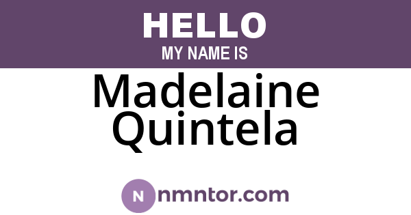 Madelaine Quintela
